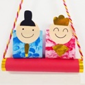 ペタッ！手型のスタンプおひなさま