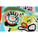 絵の具との出会いを楽しむ③おしゃれなカタツムリ